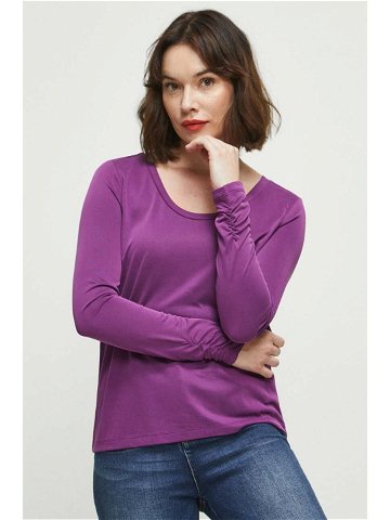 Tričko s dlouhým rukávem Medicine fialová barva