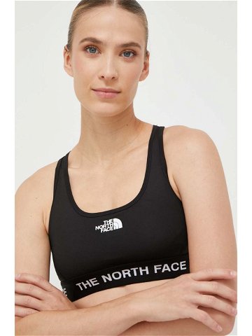 Sportovní podprsenka The North Face Tech černá barva