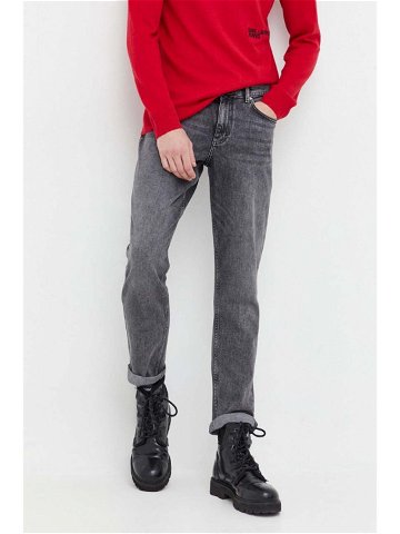 Džíny Karl Lagerfeld Jeans Monogram pánské šedá barva
