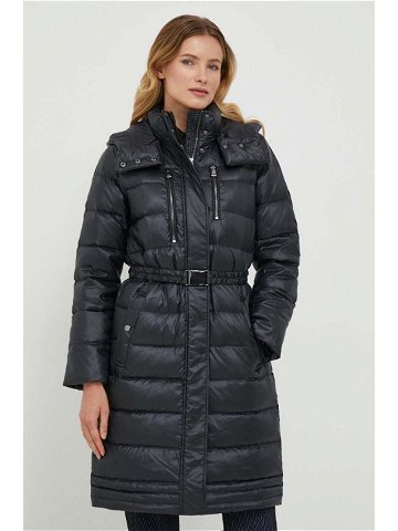Péřová bunda Lauren Ralph Lauren dámská černá barva zimní