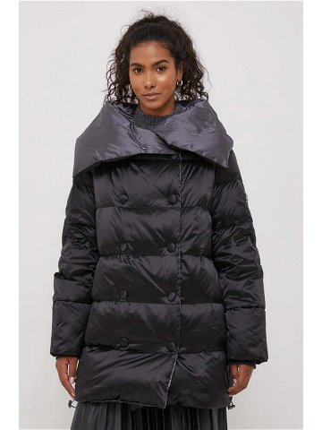 Oboustranná péřová bunda Tiffi dámská černá barva zimní