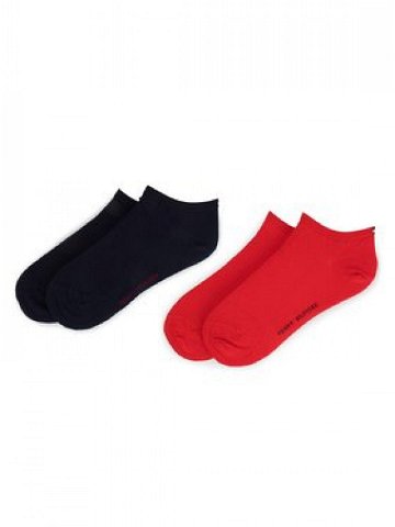 Tommy Hilfiger Sada 2 párů dámských nízkých ponožek 343024001 Červená