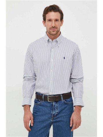 Bavlněné tričko Polo Ralph Lauren tmavomodrá barva regular s límečkem button-down