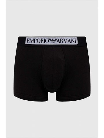 Boxerky Emporio Armani Underwear pánské černá barva