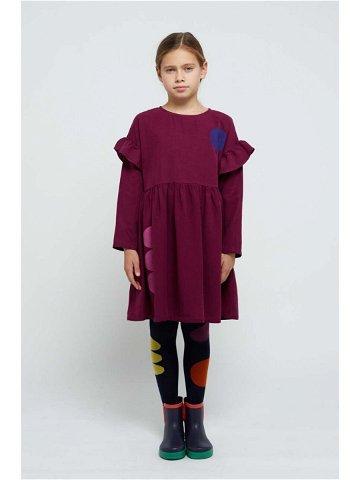 Dívčí šaty Bobo Choses fialová barva mini