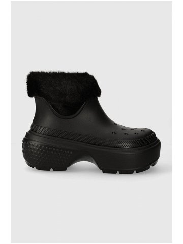 Sněhule Crocs Stomp Lined Boot černá barva 208718