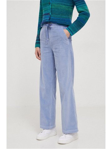 Kalhoty United Colors of Benetton dámské široké high waist