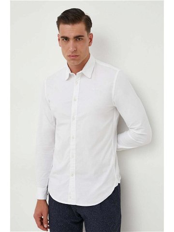 Košile Pepe Jeans COVENTRY pánská bílá barva slim s klasickým límcem