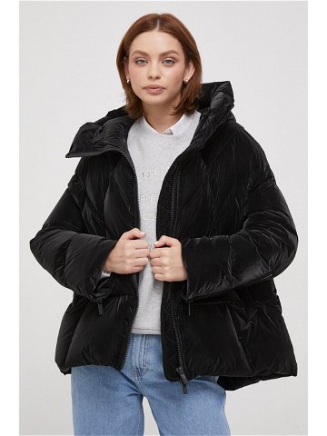 Péřová bunda Hetrego dámská černá barva zimní oversize