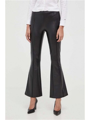 Kalhoty Guess dámské černá barva přiléhavé high waist