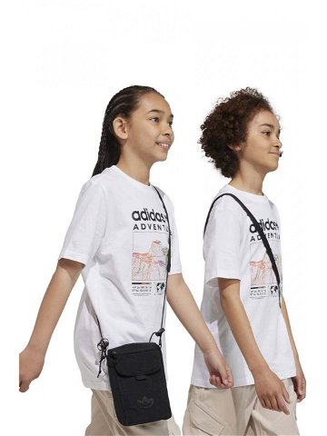 Dětské bavlněné tričko adidas Originals bílá barva s potiskem