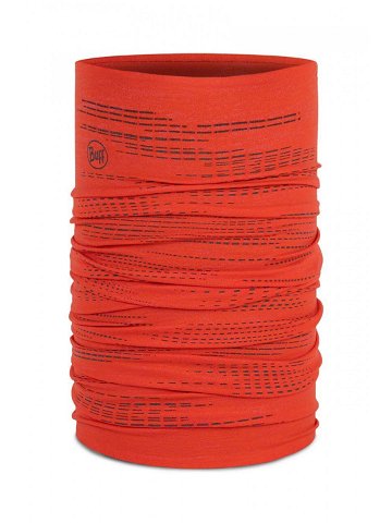 Nákrčník Buff Reflective DryFlx oranžová barva vzorovaný