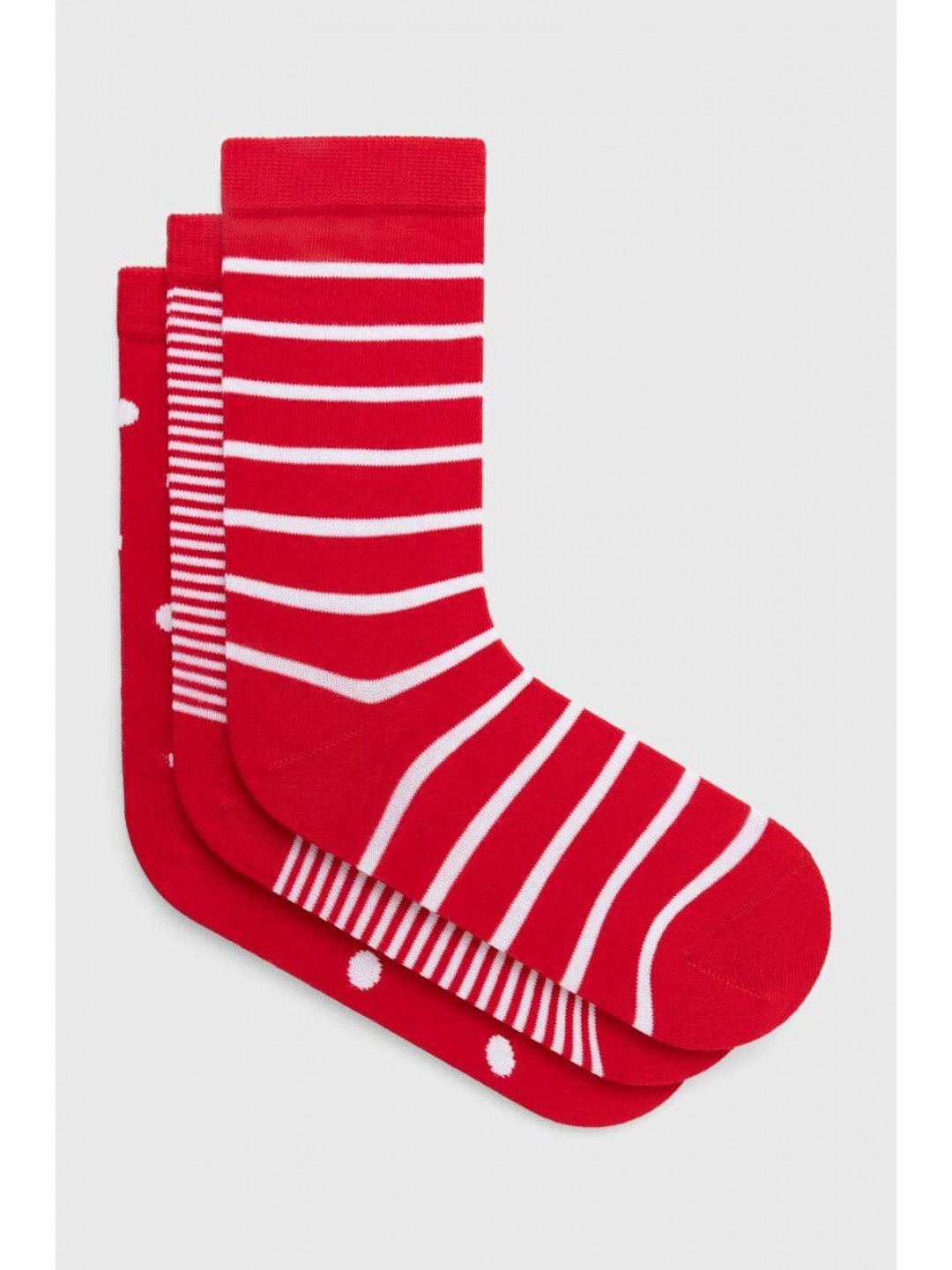 Ponožky Pepe Jeans 3-pack dámské červená barva