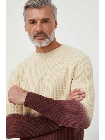 Bavlněný svetr Pepe Jeans béžová barva