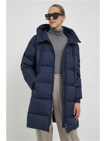 Péřová bunda Rich & Royal dámská tmavomodrá barva zimní