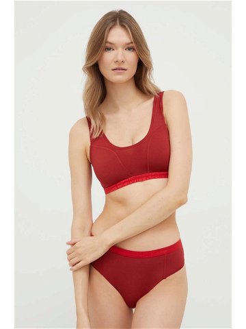 Set podprsenky a tanga Calvin Klein Underwear červená barva