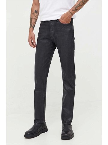 Bavlněné kalhoty Levi s 501 54 černá barva přiléhavé