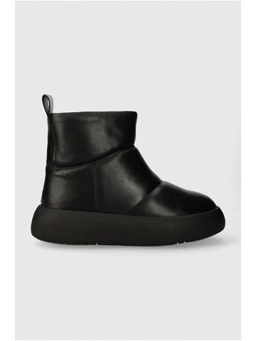 Kožené boty Vagabond Shoemakers AYLIN dámské černá barva na platformě zateplené 5636 101 20