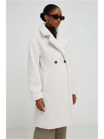 Kabát Answear Lab dámský bílá barva přechodný oversize