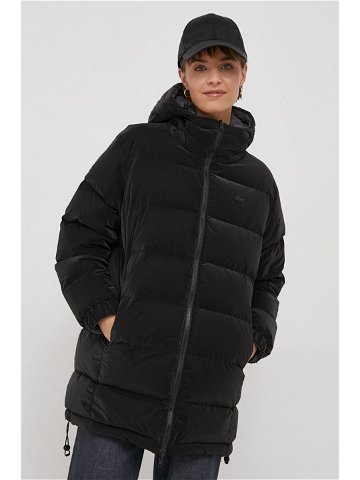 Oboustranná péřová bunda Lacoste dámská černá barva zimní oversize