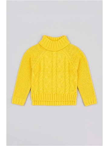 Dětský svetr zippy žlutá barva