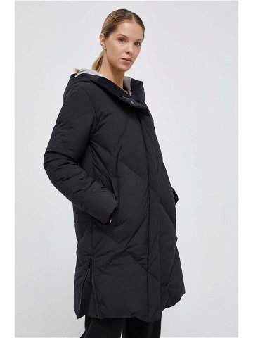 Péřová bunda Roxy dámská černá barva zimní