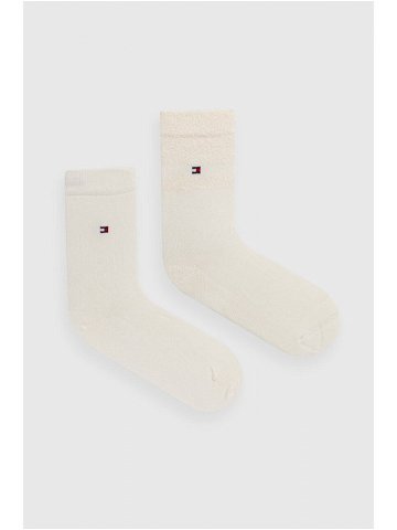 Ponožky Tommy Hilfiger 2-pack dámské bílá barva