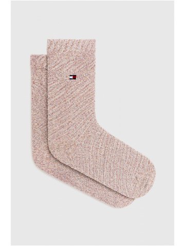 Ponožky Tommy Hilfiger dámské růžová barva