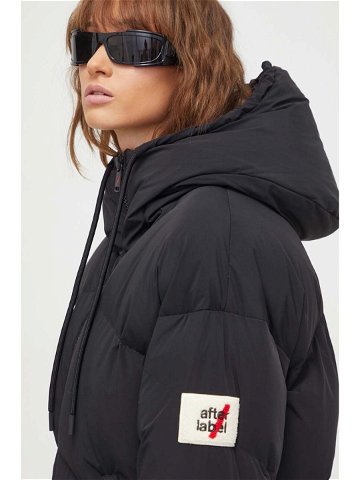Péřová bunda After Label dámská černá barva zimní