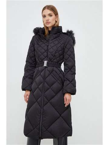 Péřová bunda Guess dámská černá barva zimní