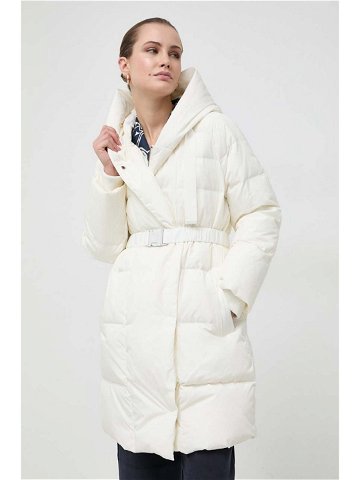 Péřová bunda MAX & Co dámská béžová barva zimní