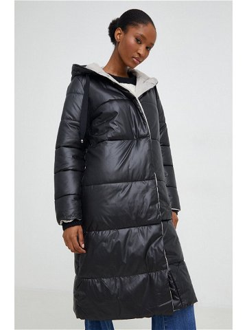 Oboustranná bunda Answear Lab dámská černá barva zimní