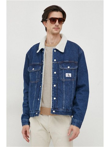 Džínová bunda Calvin Klein Jeans pánská přechodná oversize
