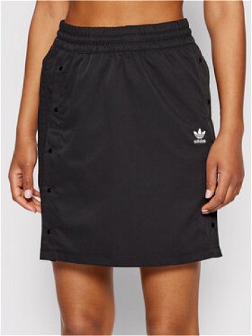 Adidas Trapézová sukně Always Orginal Snap HF2023 Černá Relaxed Fit