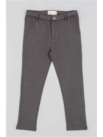 Dětské kalhoty zippy šedá barva hladké