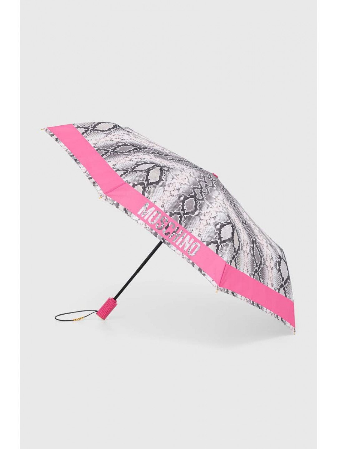 Deštník Moschino růžová barva 8920 OPENCLOSEA