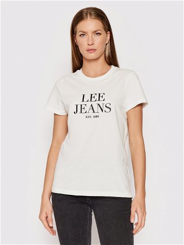 Lee T-Shirt Graphic Tee L41UFERR 112140053 Bílá Regular Fit