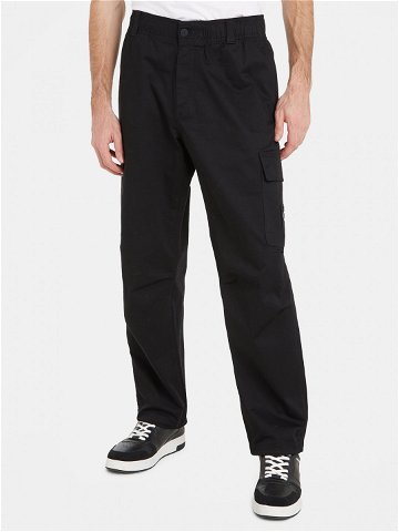 Calvin Klein Jeans Kalhoty z materiálu Essential J30J324537 Černá Regular Fit