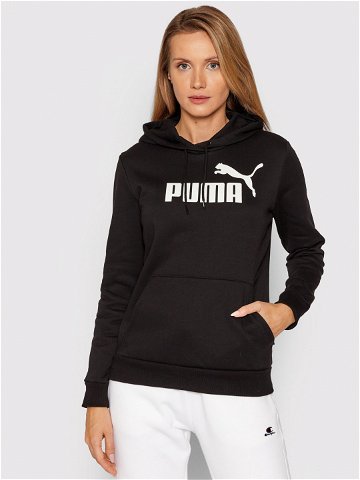 Puma Mikina Essentials Logo 586788 Černá Regular Fit