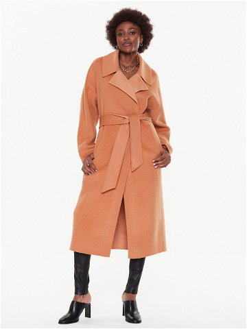 Calvin Klein Vlněný kabát K20K205006 Oranžová Oversize