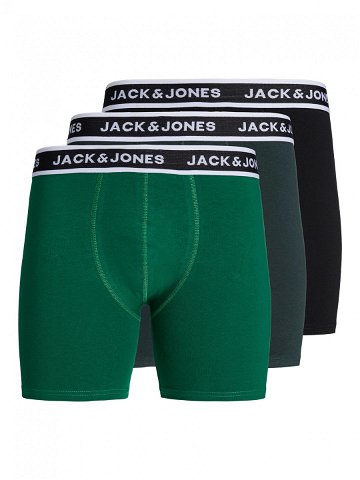Jack & Jones Sada 3 kusů boxerek 12246324 Zelená