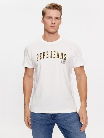 Pepe Jeans T-Shirt Ronell PM508707 Bílá Regular Fit