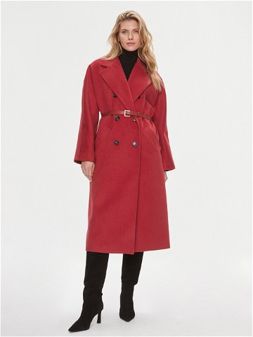Imperial Kabát pro přechodné období KH36GID Červená Oversize