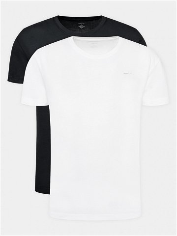 Gant 2-dílná sada T-shirts C-Neck 2 Pack 900002008 Černá Regular Fit