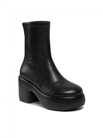 Bronx Polokozačky Ankle boots 47516-A Černá