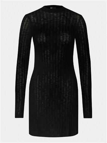 Billabong Každodenní šaty Everleigh Mock Ktdr ABJKD00219 Černá Slim Fit
