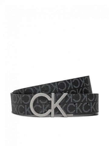 Calvin Klein Pánský pásek Ck Rev Adj New Mono Belt 3 5Cm K50K510075 Černá