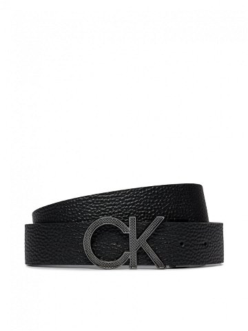 Calvin Klein Pánský pásek Adj Rev Ck Pique Metal 35Mm K50K511337 Černá