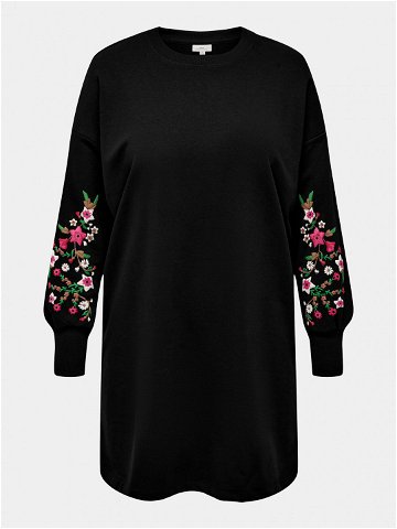 ONLY Carmakoma Úpletové šaty New Calla 15310110 Černá Regular Fit