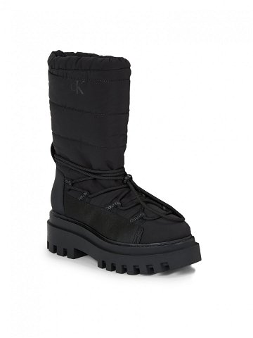 Calvin Klein Jeans Sněhule Flatform Snow Boot Nylon Wn YW0YW01146 Černá